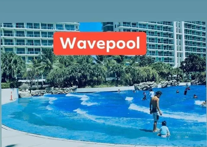Apartment Azure A6 Beachpool With Balcony Wifi Near Mall Airport Manila