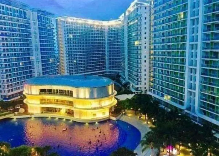 Apartment Azure A6 Beachpool With Balcony Wifi Near Mall Airport Manila